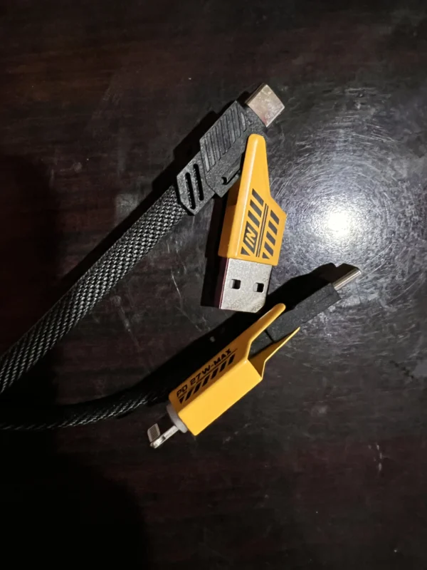 4-in-One Type-C, USB, Lightning Cable
