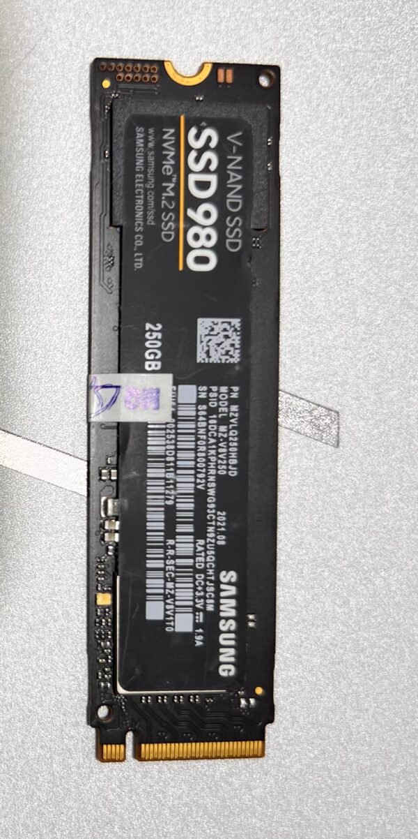 Samsung 250GB NVMe M.2 SSD – High-Speed Solid State Drive