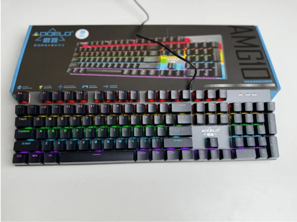 AOQELO AMG10 RGB Mechanical Gaming Keyboard – Blue Switches, Premium Build - Image 4